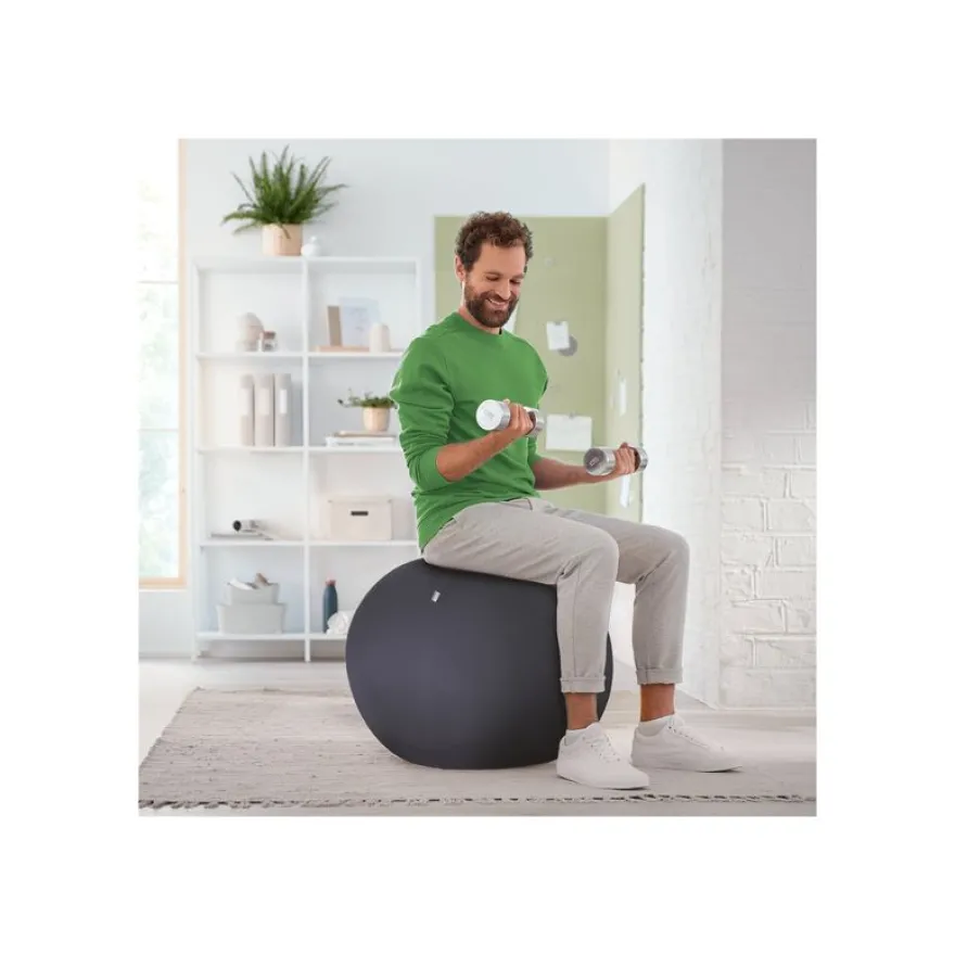 Leitz Ergo - Ballon d'assise ergonomique - Diamètre 75cm - Gris foncé