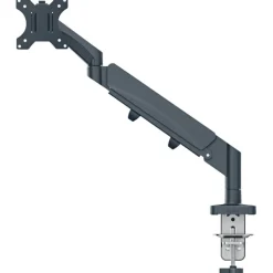 Leitz Ergo – Bras pour écran simple 17"-32"– Hauteur réglable & gain d’espace – Gris foncé