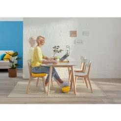 Leitz Ergo - Coussin de siège ergonomique - Soulage la pression et améliore la posture - Jaune