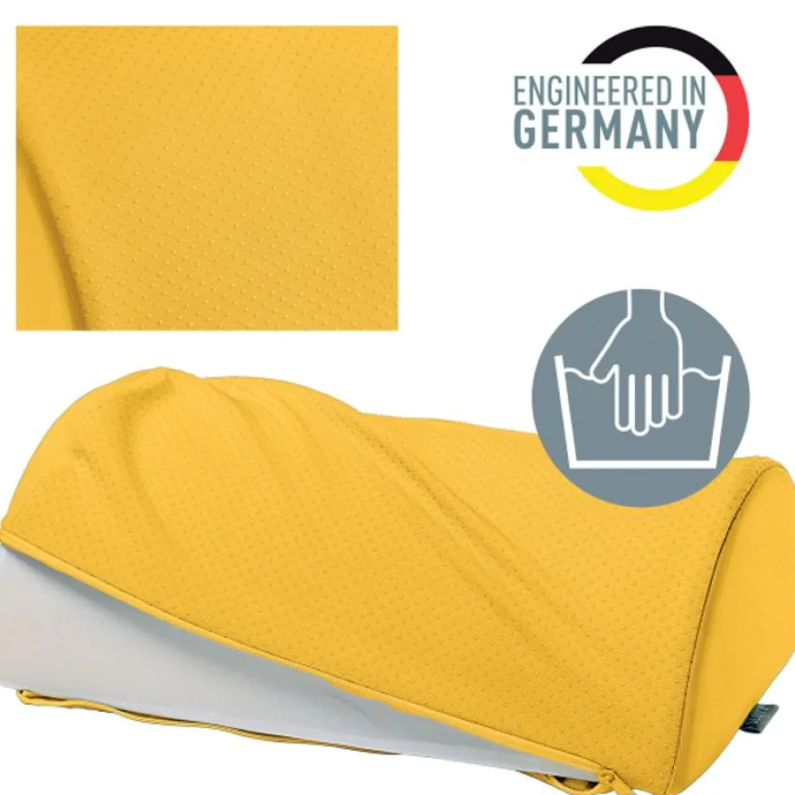 Leitz Ergo – Repose-pieds ergonomique – Soulage le dos et améliore la circulation – Jaune
