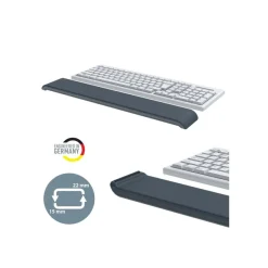Leitz Ergo - Repose-poignets ajustable pour clavier - Gris foncé