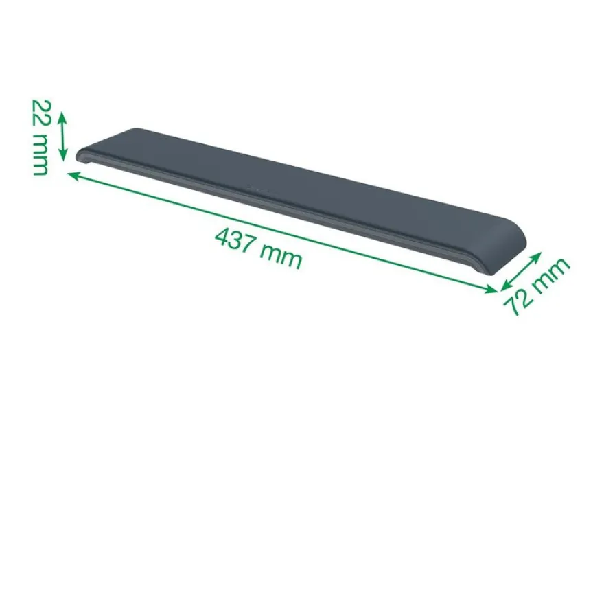 Leitz Ergo - Repose-poignets ajustable pour clavier - Gris foncé