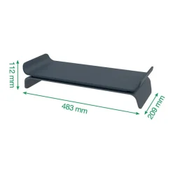 Leitz Ergo - Support ajustable pour écran - Gris foncé