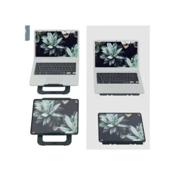 Leitz Ergo - Support pour ordinateur portable - adjustable, multi-angle, aluminum - 10" - 17" - Gris foncé