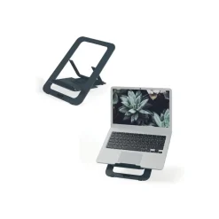 Leitz Ergo - Support pour ordinateur portable - adjustable, multi-angle, aluminum - 10" - 17" - Gris foncé