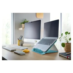 Leitz Ergo – Support pour ordinateur portable jusqu'à 17" – Réglable et ergonomique – Bleu