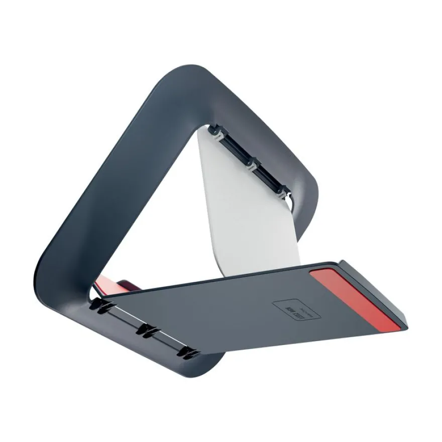 Leitz Ergo – Support pour ordinateur portable jusqu'à 17" – Réglable et ergonomique – Gris