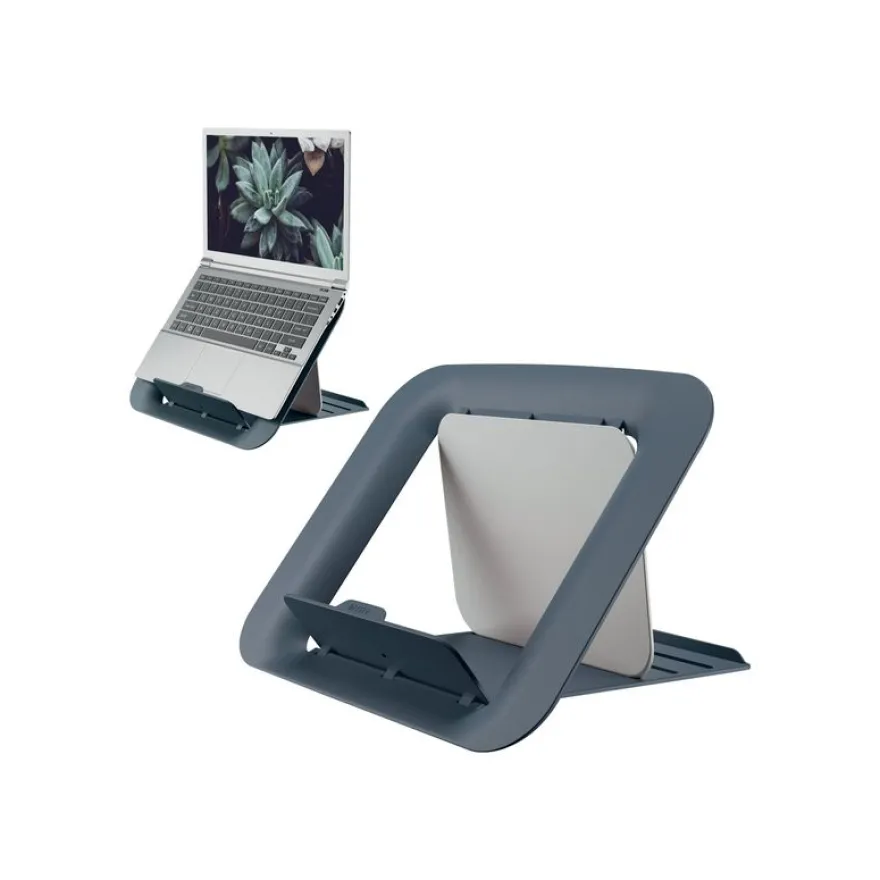 Leitz Ergo – Support pour ordinateur portable jusqu'à 17" – Réglable et ergonomique – Gris