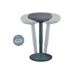 Leitz Ergo - Tabouret ergonomique - 57-82 cm - Gris foncé