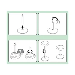 Leitz Ergo - Tabouret ergonomique - 57-82 cm - Gris foncé