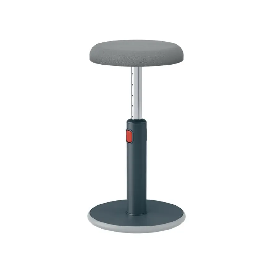 Leitz Ergo - Tabouret ergonomique assis/debout - hauteur réglable jusqu'à 79 cm - Gris