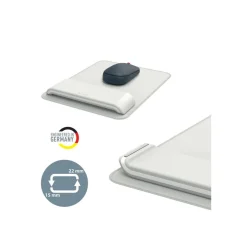 Leitz Ergo - Tapis de souris avec repose-poignet - adjustable - Gris