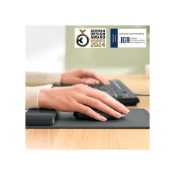 Leitz Ergo - Tapis de souris avec repose-poignet - adjustable - Gris foncé