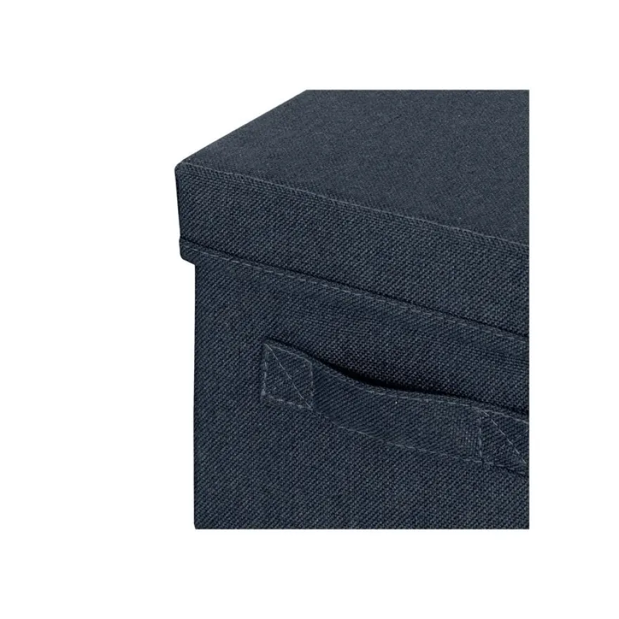 Leitz Fabric Storage - 2 Boîtes de rangement en tissu avec couvercle - petit - gris velours