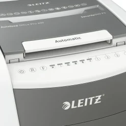 Leitz IQ AutoFeed Office Pro 600 P4 - destructeur de documents coupe croisée - 600 feuilles - Corbeille 110 litres