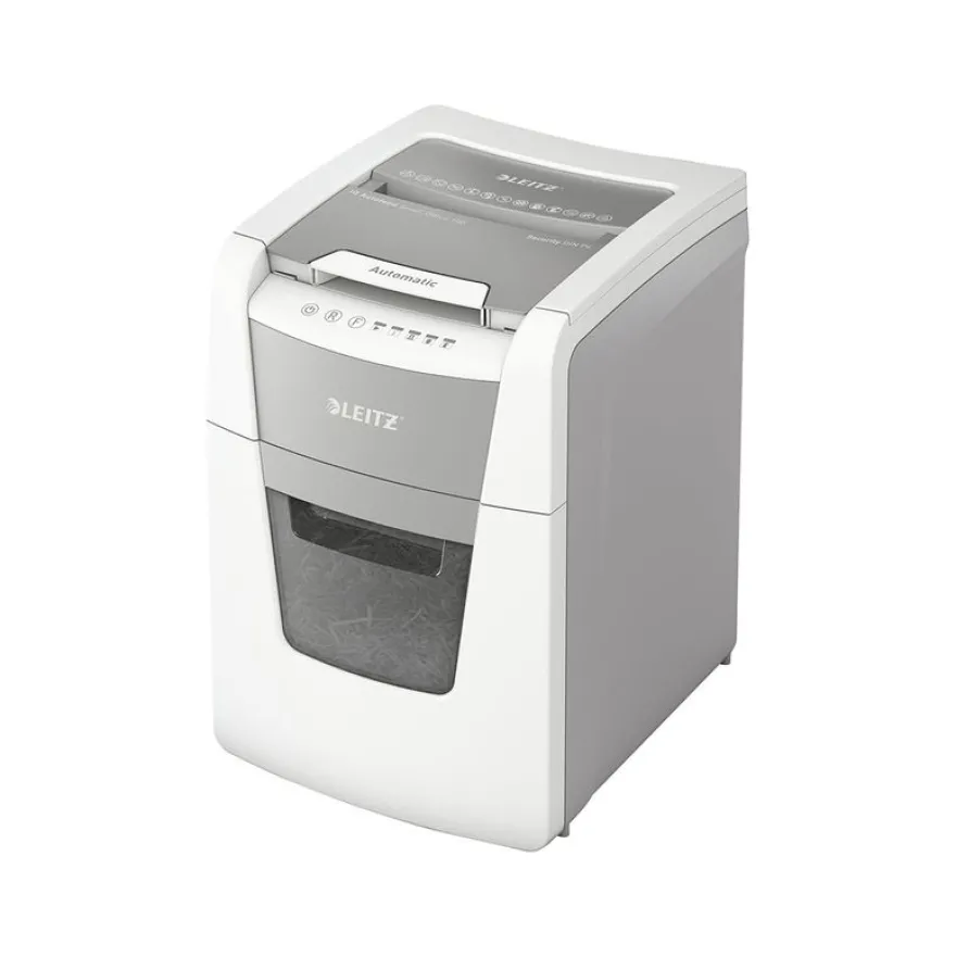 Leitz IQ AutoFeed Small Office 100 P4 - destructeur de documents coupe croisée - 100 feuilles - Corbeille 34 litres