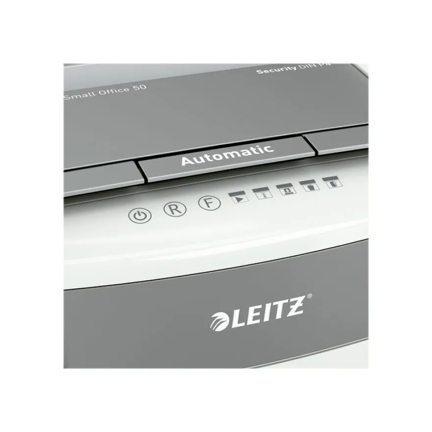 Leitz IQ Autofeed Small Office 50 - Destructeur de documents coupe croisée - 50 feuilles - Corbeille 20 litres