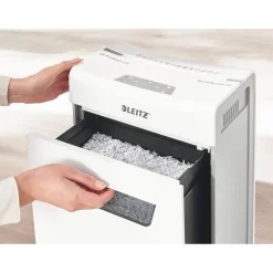 Leitz IQ Protect 8X - destructeur de documents coupe croisée microparticules -8 feuilles - Corbeille 14 litres