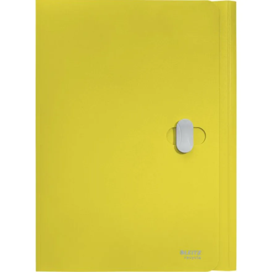 Leitz Recycle - Chemise à 3 rabats - A4 - pour 250 feuilles - jaune