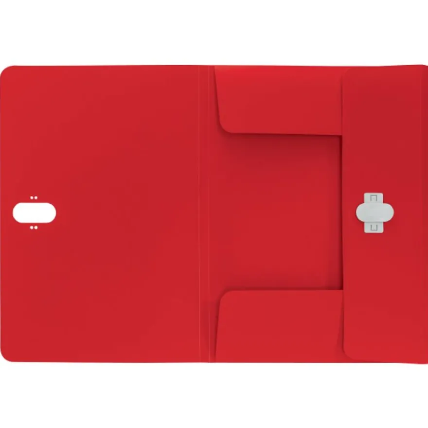 Leitz Recycle - chemise à 3 rabats - A4 - pour 150 feuilles - rouge