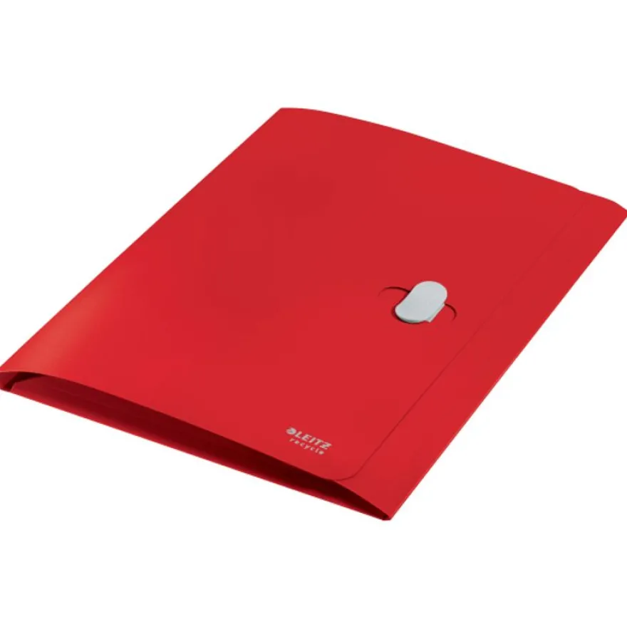 Leitz Recycle - chemise à 3 rabats - A4 - pour 150 feuilles - rouge