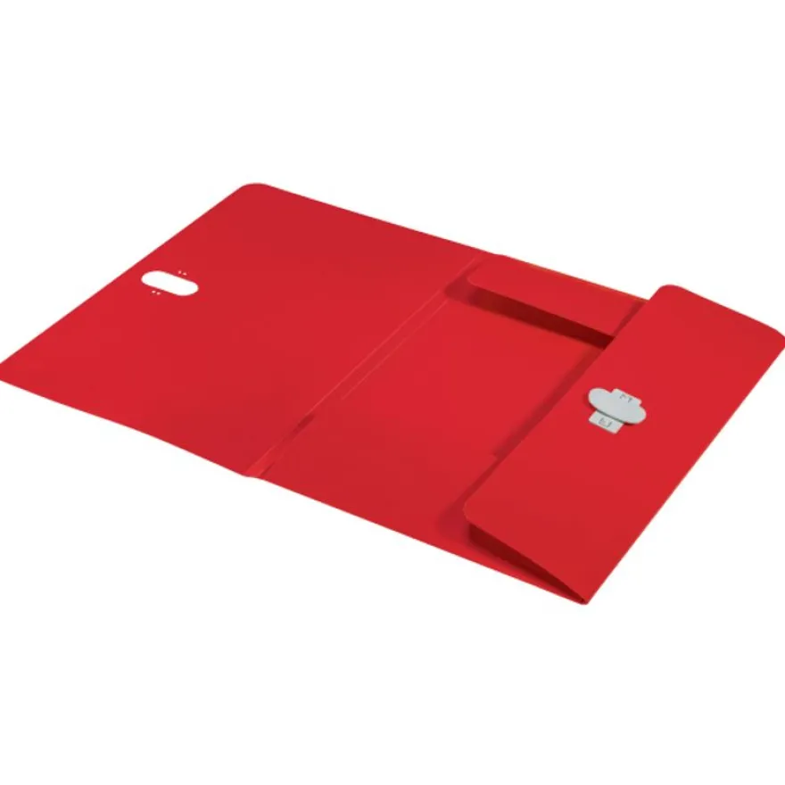 Leitz Recycle - chemise à 3 rabats - A4 - pour 150 feuilles - rouge
