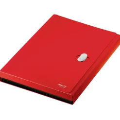 Leitz Recycle - Trieur à soufflet - 5 positions - A4 - pour 250 feuilles - à onglets - rouge