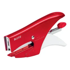 Leitz WOW - Pince agrafeuse - 15 feuilles / 1.5 mm - No.10 - métal - rouge