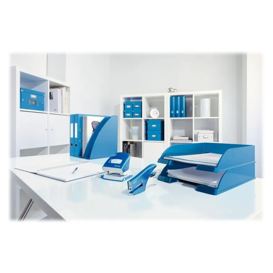 Leitz WOW pince agrafeuse - 15 feuilles - bleu métallique
