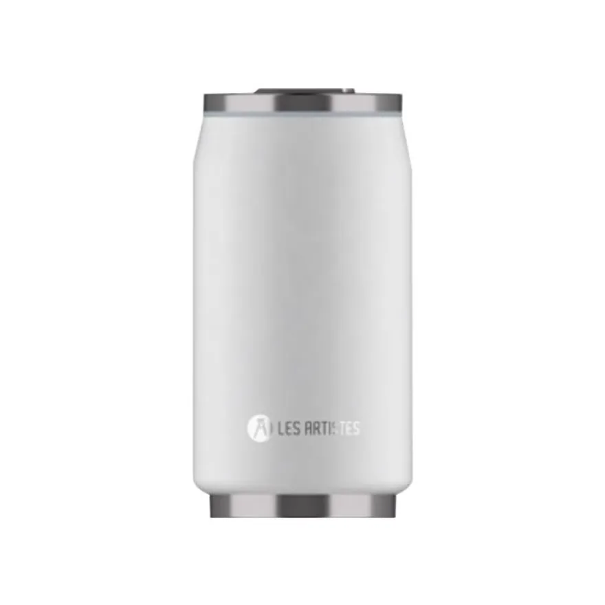 Les Artistes Paris - Canette isotherme - blanc - 280 ml - acier inoxydable