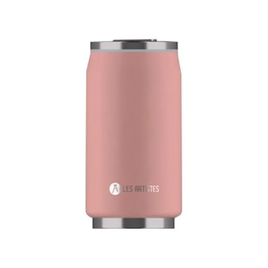 Les Artistes Paris - Canette isotherme - rose - 280 ml - acier inoxydable