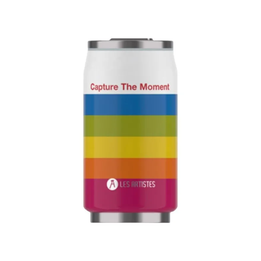 Les Artistes Paris - Canette isotherme - multicolore - 280 ml - acier inoxydable