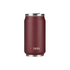 Les Artistes Paris - Gourde Bouteille isotherme 280 ml - cerise - acier inoxydable