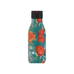 Les Artistes Paris - Gourde Bouteille isotherme 280 ml - Pivoines - acier inoxydable