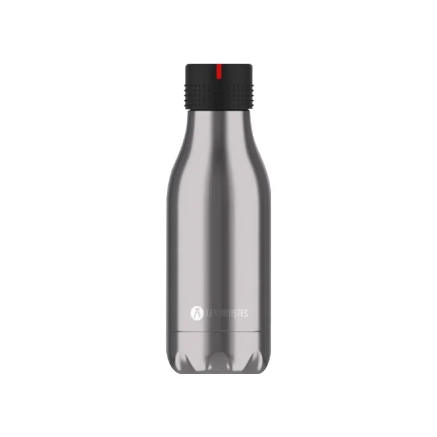 Les Artistes Paris - Gourde Bouteille isotherme 280 ml - argent - acier inoxydable