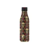 Les Artistes Paris - Gourde Bouteille isotherme 500 ml - rose et tête de mort - acier inoxydable