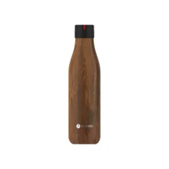 Les Artistes Paris - Gourde Bouteille isotherme 750 ml - bois - acier inoxydable