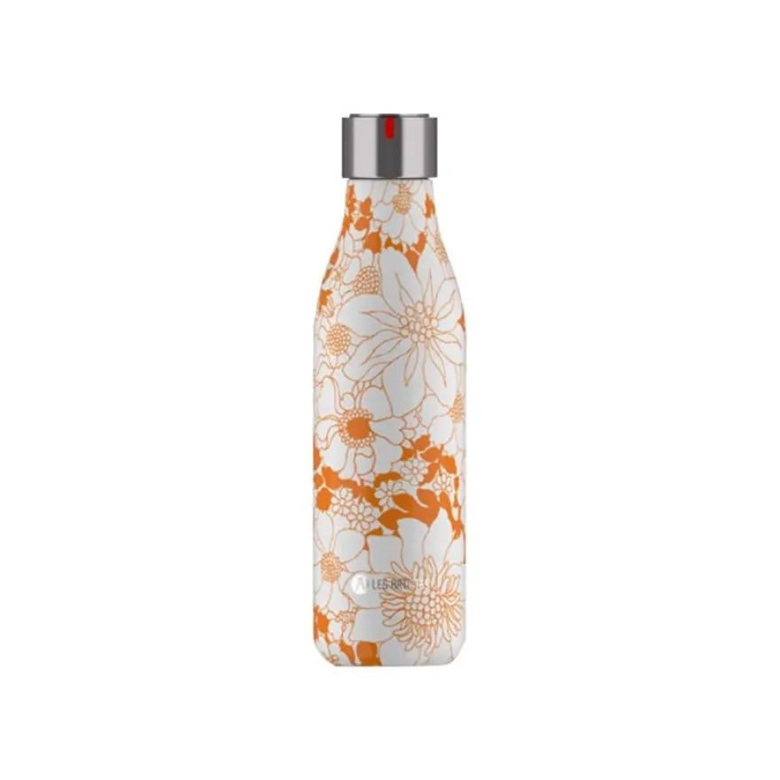 Les Artistes Paris - Gourde Bouteille isotherme 500 ml - Orange flower - acier inoxydable
