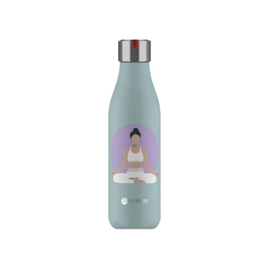 Les Artistes Paris - Gourde Bouteille isotherme 500 ml - Wellness - acier inoxydable