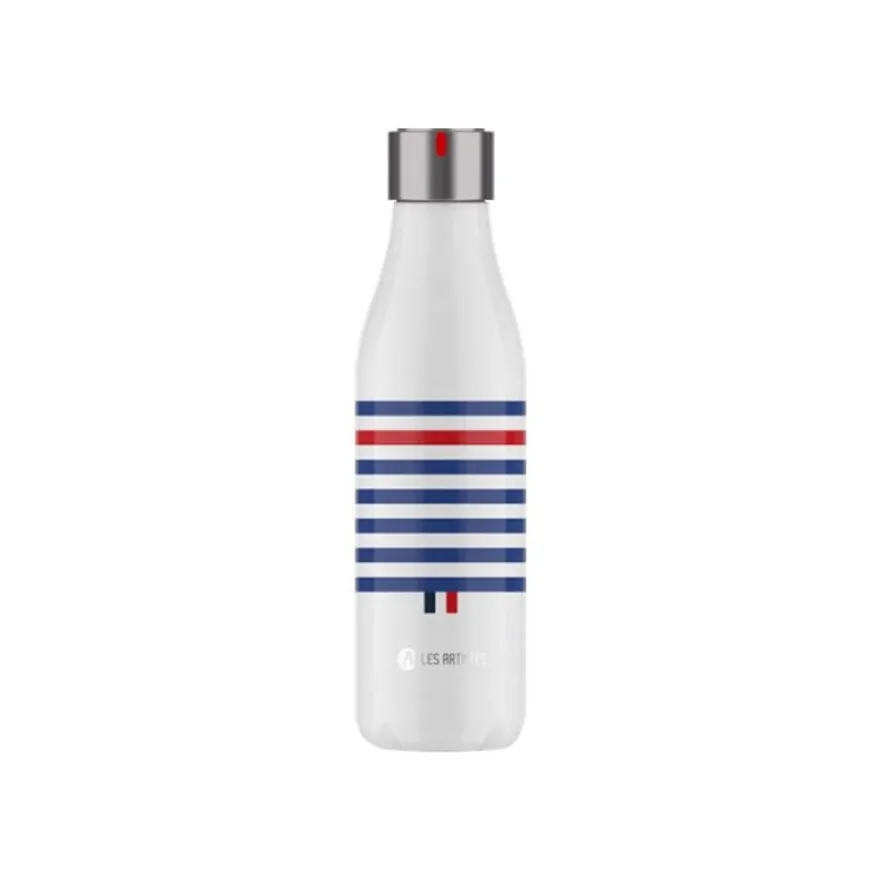 Les Artistes Paris - Gourde Bouteille isotherme 500 ml - Sailor bleu/blanc/rouge - acier inoxydable