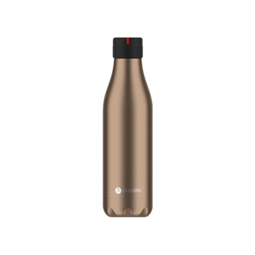 Les Artistes Paris - Gourde Bouteille isotherme 500 ml - cuivre - acier inoxydable