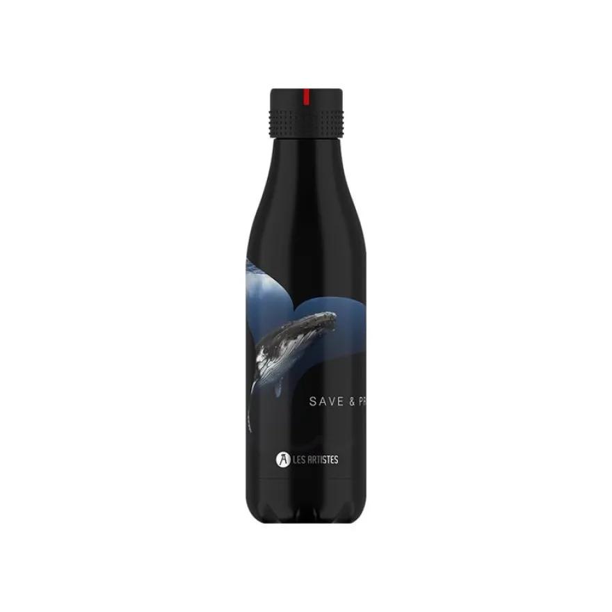 Les Artistes Paris - Gourde Bouteille isotherme 500 ml - Save & Protect - acier inoxydable