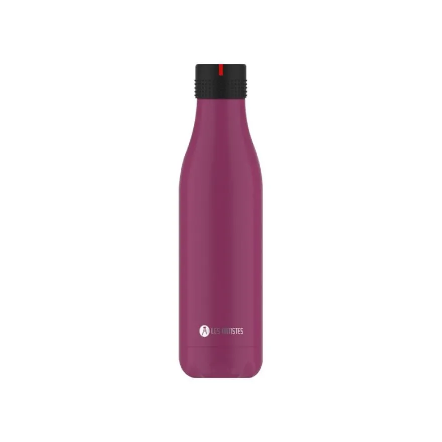 Les Artistes Paris - Gourde Bouteille isotherme 750 ml - violet - acier inoxydable