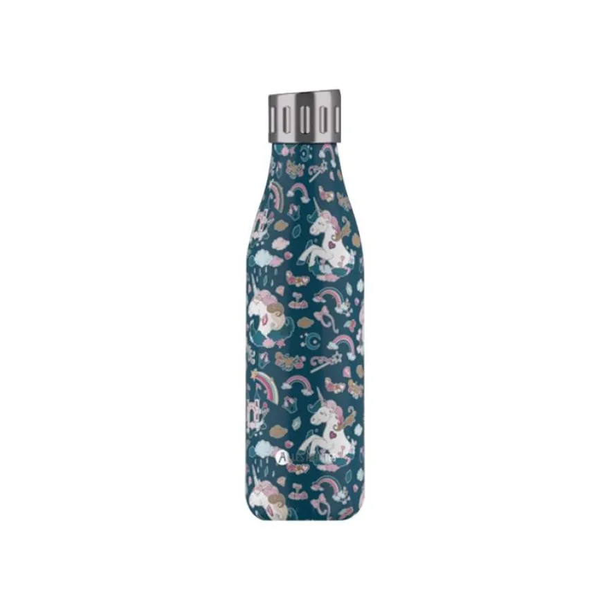 Les Artistes Paris - Gourde Bouteille isotherme 500 ml - Licorne - acier inoxydable