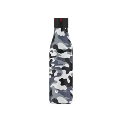 Les Artistes Paris - Gourde Bouteille isotherme 500 ml - camouflage gris - acier inoxydable