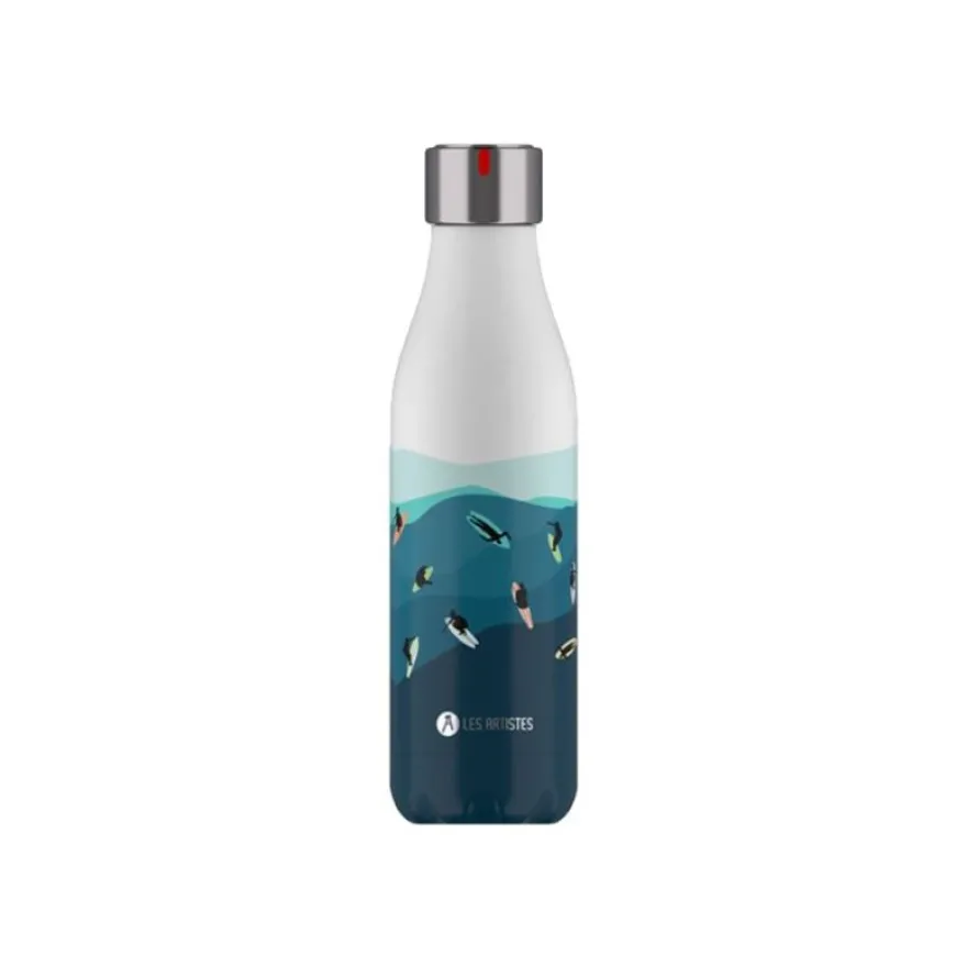 Les Artistes Paris - Gourde Bouteille isotherme 500 ml - Surf - acier inoxydable