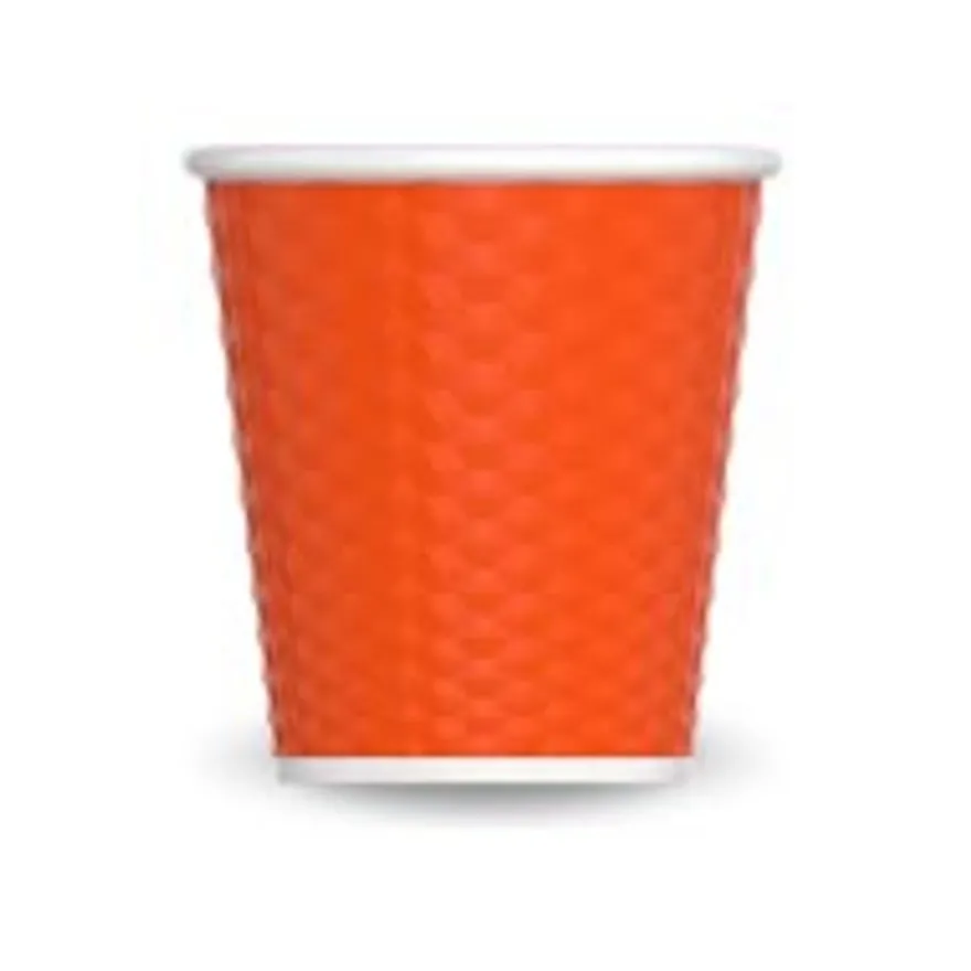 Les Artistes Timeless - Tasse en porcelaine nid d'abeille - 80 ml - orange