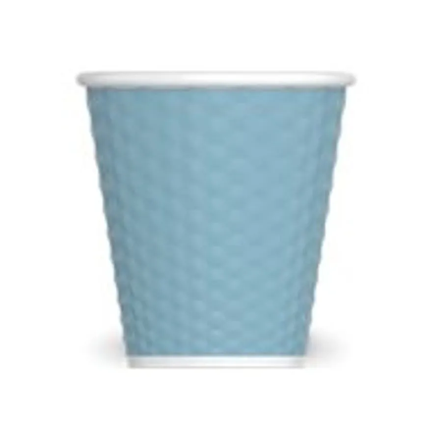 Les Artistes Timeless - Tasse en porcelaine nid d'abeille - 180 ml - bleu clair