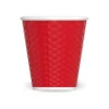 Les Artistes Timeless - Tasse en porcelaine nid d'abeille - 180 ml - rouge