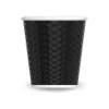 Les Artistes Timeless - Tasse en porcelaine nid d'abeille - 80 ml - noir